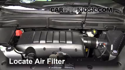 2012 GMC Acadia SLE 3.6L V6 Filtro de aire (motor) Cambio